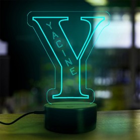 Personalisierte Namenslampe Alphabet Buchstabe Y