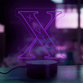 Personalisierte Namenslampe Alphabet Buchstabe X