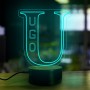 Personalizowana lampka imienna Litera alfabetu U