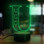 Personalizowana lampka imienna Litera alfabetu U