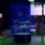 Gepersonaliseerde naamlamp Alfabet letter E