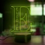 Gepersonaliseerde naamlamp Alfabet letter E