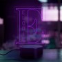 Gepersonaliseerde naamlamp Alfabet letter E