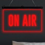 Znak podświetlany ON AIR CADRE RGB w przezroczystej prostokątnej plexi