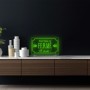 Insegna luminosa FERME personalizzata RGB in plexiglas trasparente