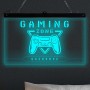 Semn luminos GAMING ZONE personalizat RGB în plexiglas transparent